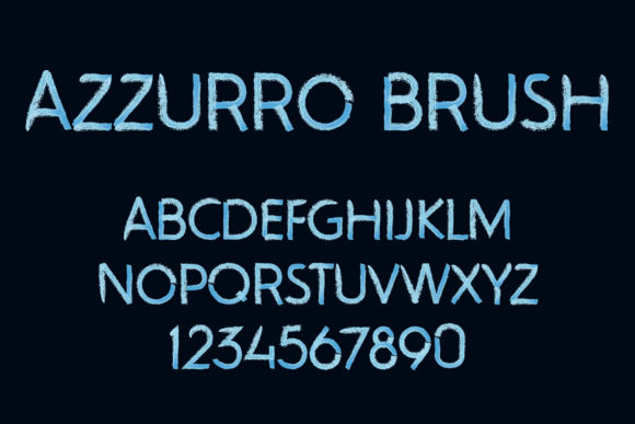 Azzurro: The Striking Oil-Texture Font for Makers
