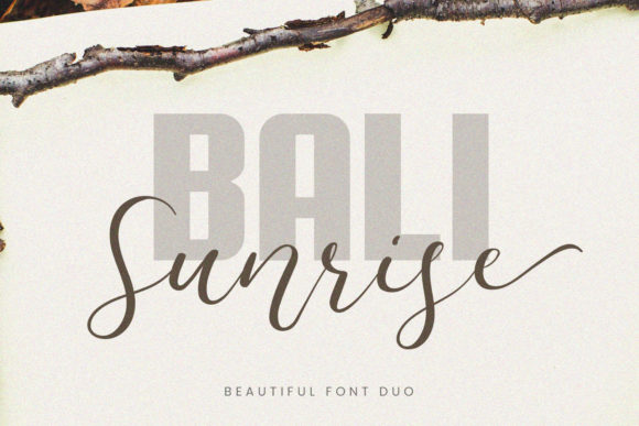 Bali Sunrise: The Bold Script Typeface for Modern Editorial Design