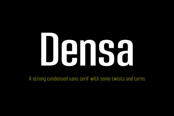 Densa Family: The Condensed Sans Serif for Handmade Brands