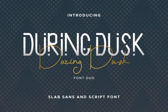 During Dusk: A Versatile Script Handwritten Font for Editorial Design