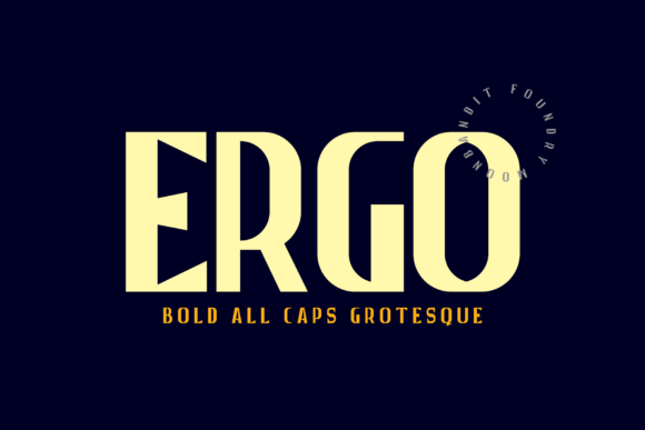 Ergo: The Bold Vintage Sans Serif for Your Craft Projects