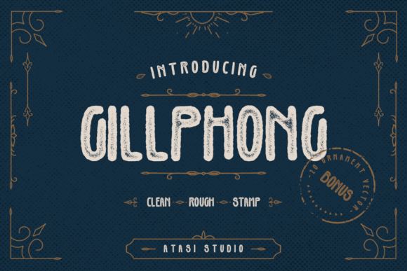 Gillphong: A Rough Display Typeface for Quirky Branding