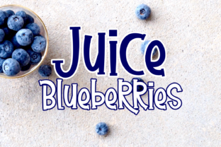 Juice Blueberries: A Creative Font for Authentic Branding