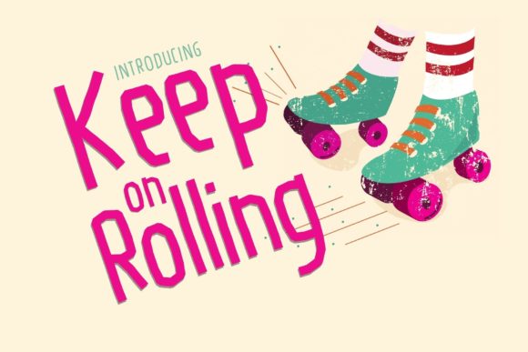 Keep on Rolling: A Joyful Script Handwritten Typeface for Creative Brands