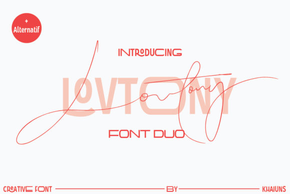 Lovtony: The Duo Font for Modern Campaign Visuals