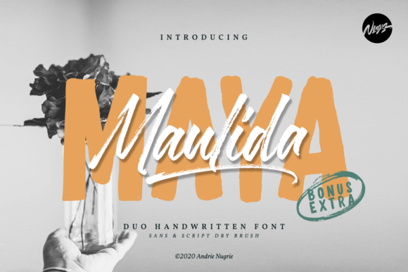 Maulida Maya: The Bold Script Handwritten Typeface for Digital Campaigns