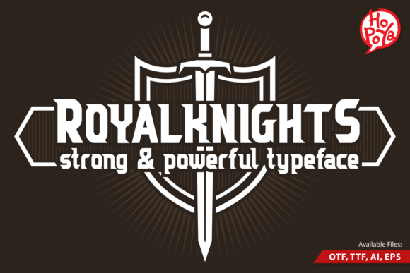 Royal Knights: A Powerful Display Font for Modern Web Design