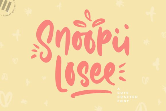 Snoopii Losee: The Playful Display Typeface for Creative Branding