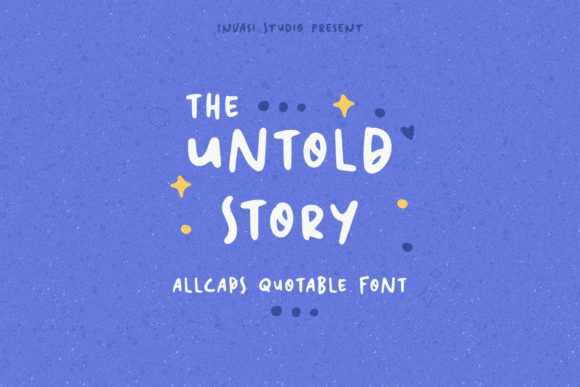 The Untold Story: A Playful Handwritten Font for Creative Makers