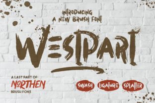 Westpart: A Display Font with a Unique Brush Style